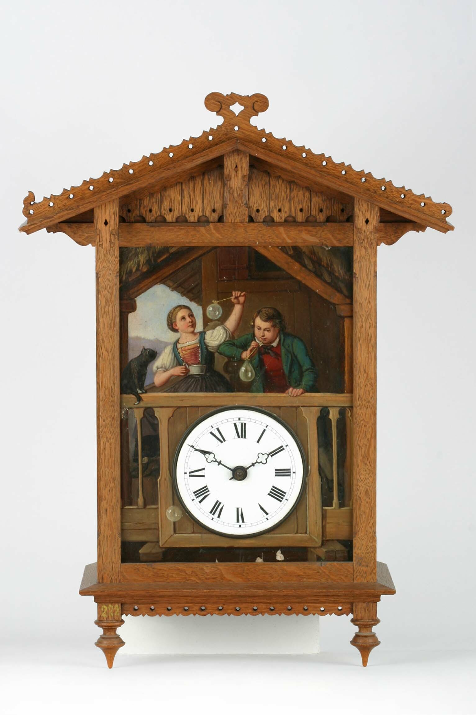 Heinrich Frank, Bahnhäusleuhr, Heinrich Frank, Karlsruhe, Konrad Trummertter, Furtwangen, um 1860
