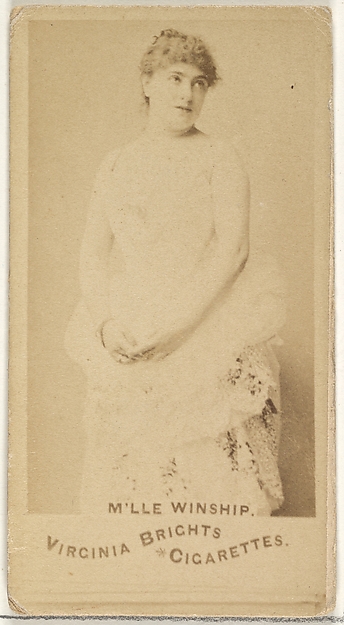 Allen & Ginter, M'lle Winship, from the Actors and Actresses series (N45, Type 1) for Virginia Brights Cigarettes