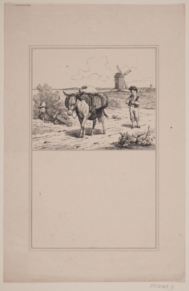 Adolph Kittendorff, Æslet. Prøvetryk til Chr. Winther og M. Rørbye, "25 Billeder for små børn"
