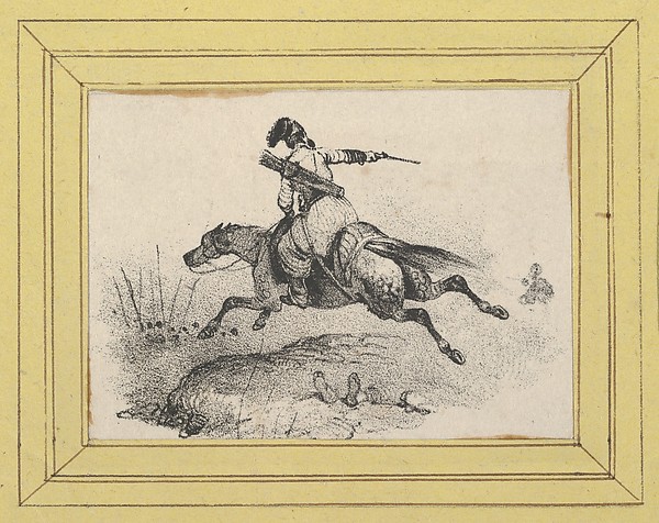 Victor Adam, Soldier on galloping horse
