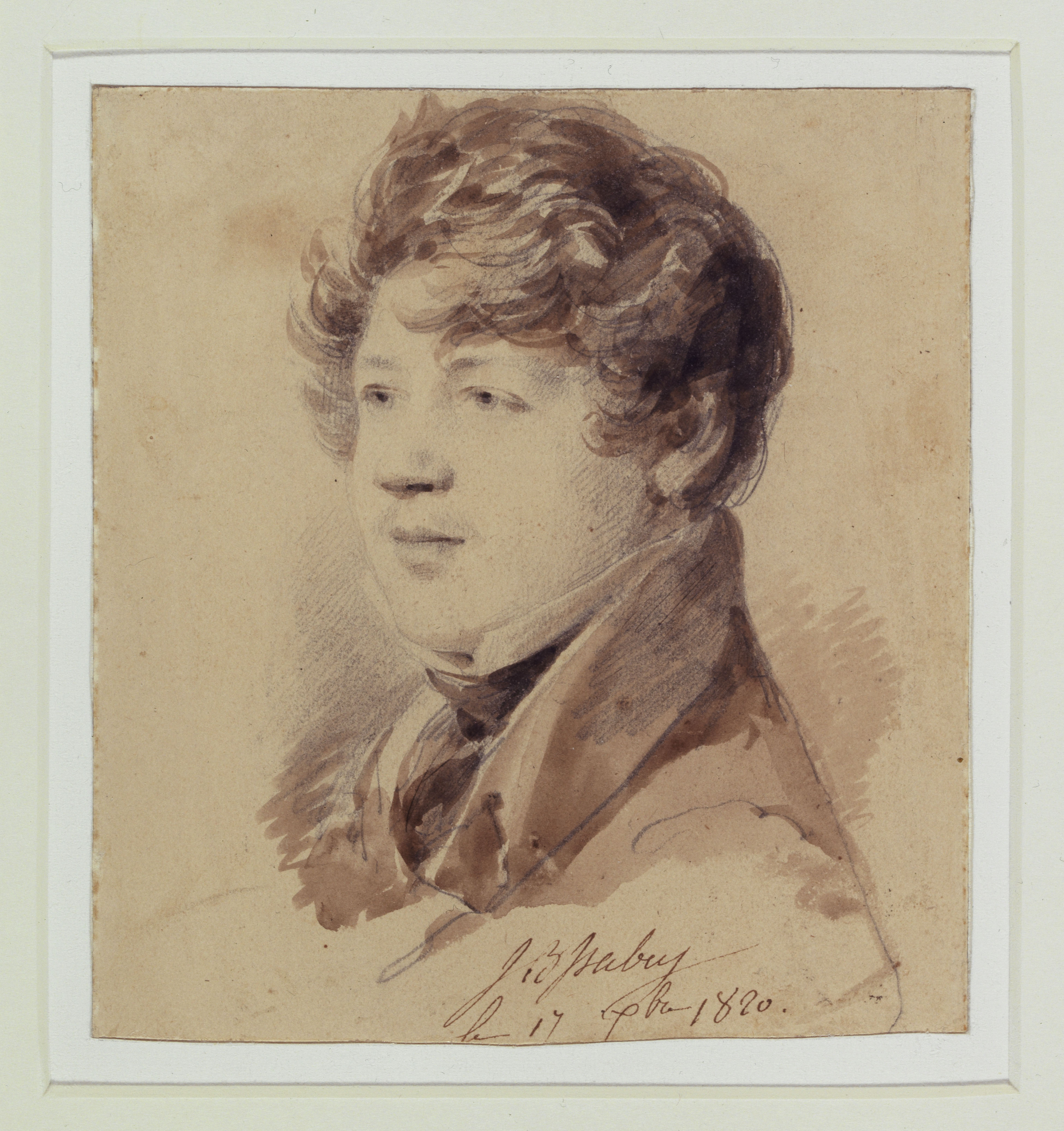 Jean-Baptiste Isabey, Portrait de Louis Gabriel Eugène Isabey (1803-1886) en 1820