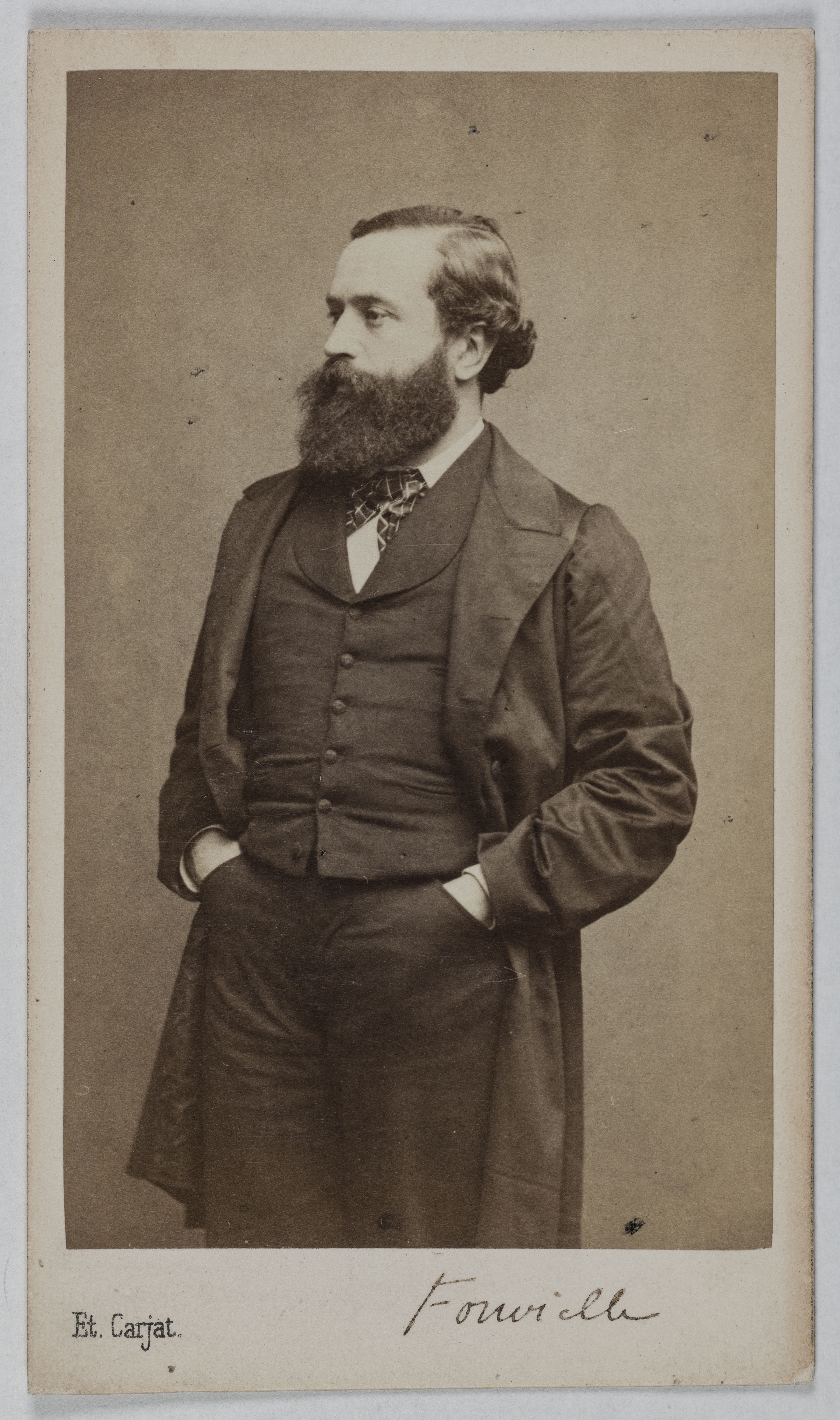 Carjat & Cie, Portrait d'Arthur de Fonvielle (1829-1914), (écrivain, polémiste, Maire du XIe, XXe, arr. de Paris)