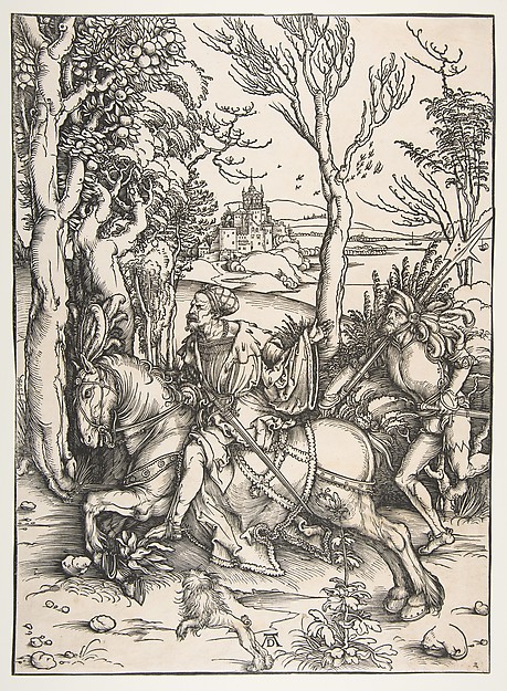 Albrecht Dürer, The Knight on the Horseback with Lansquenet