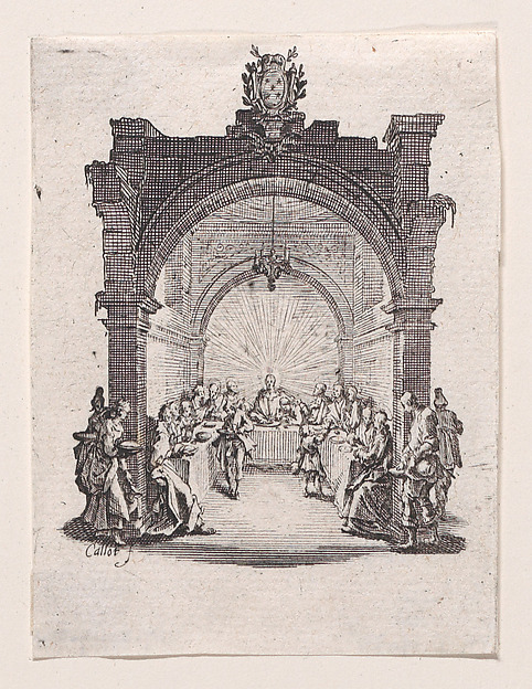 Jacques Callot, La Cène (The Last Supper), from "La Petite Passion" (The Little Passion)