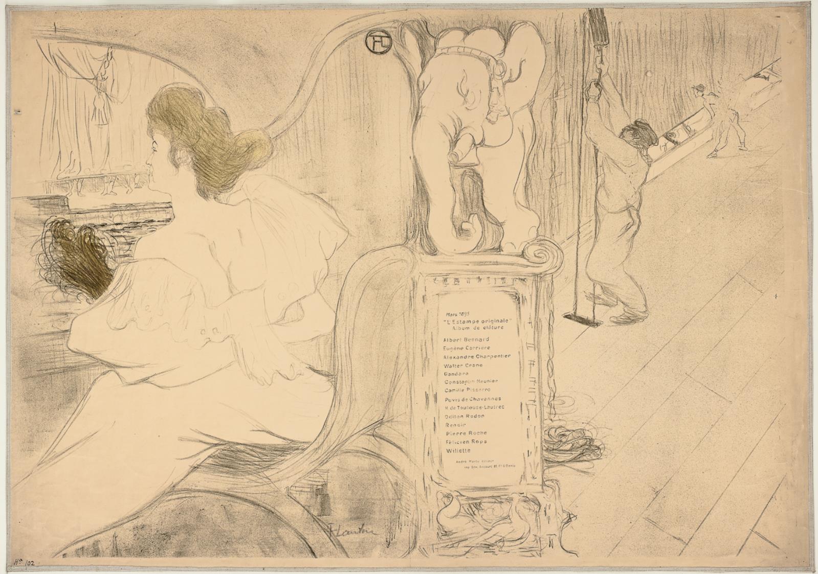 Henri de Toulouse-Lautrec, Couverture de L'Estampe Originale, Album IX