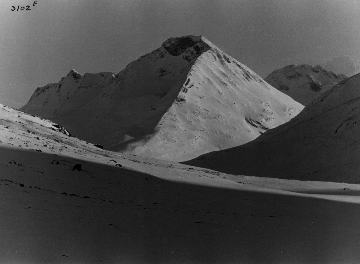 Anders Beer Wilse, Fjellvidde, sno, Jotunheimen, Uladalstind.