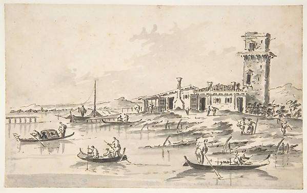 Giacomo Guardi, The Tower at Marghera