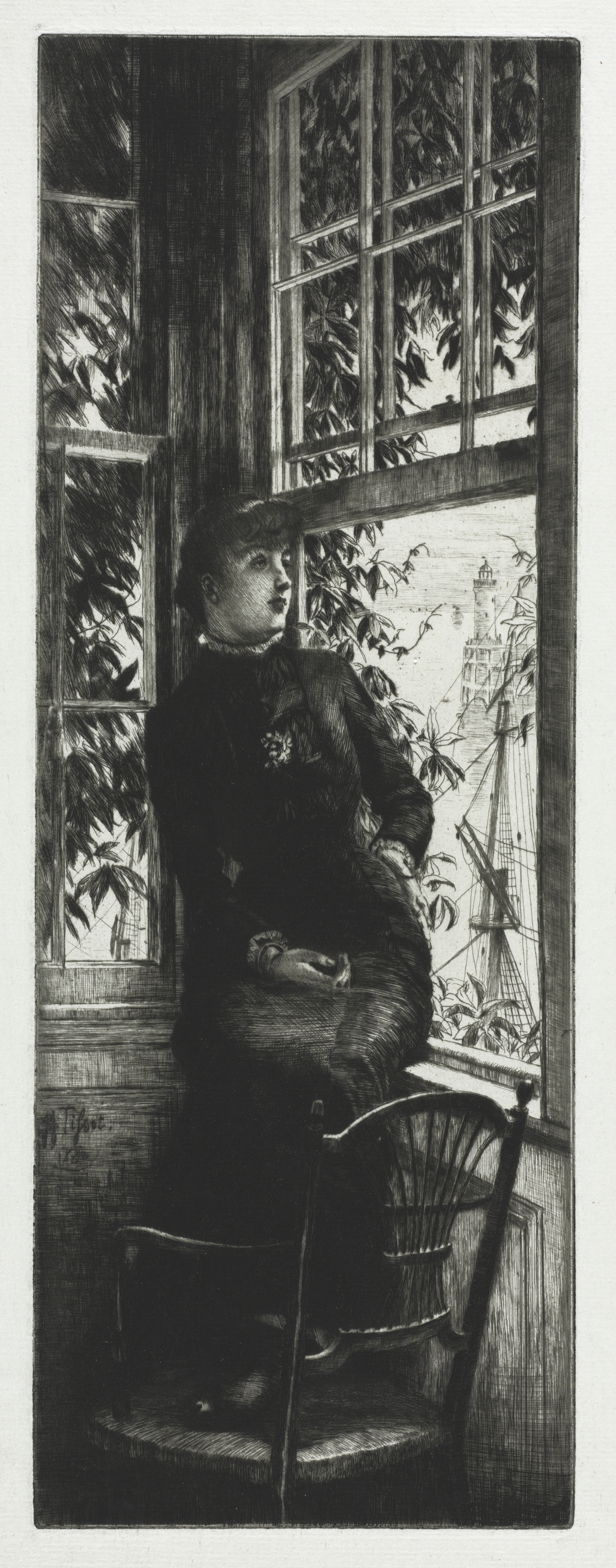 James Tissot, At the Sea Side