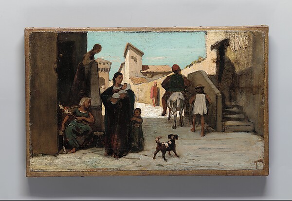 Elihu Vedder, The Fable of the Miller, His Son, and the Donkey No. 4