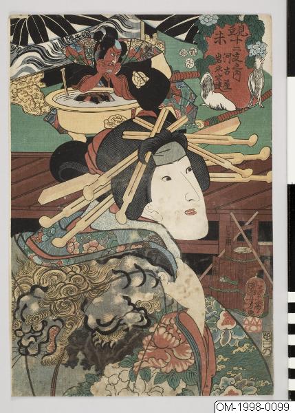 Utagawa Kuniyoshi, Träsnitt, Bildkonst, Woodcut, Print, Woodblock