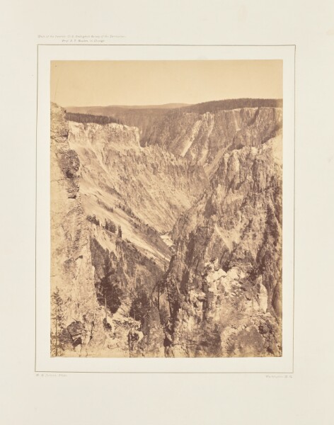 William Henry Jackson, The Grand Cañon, One Mile Below the Falls