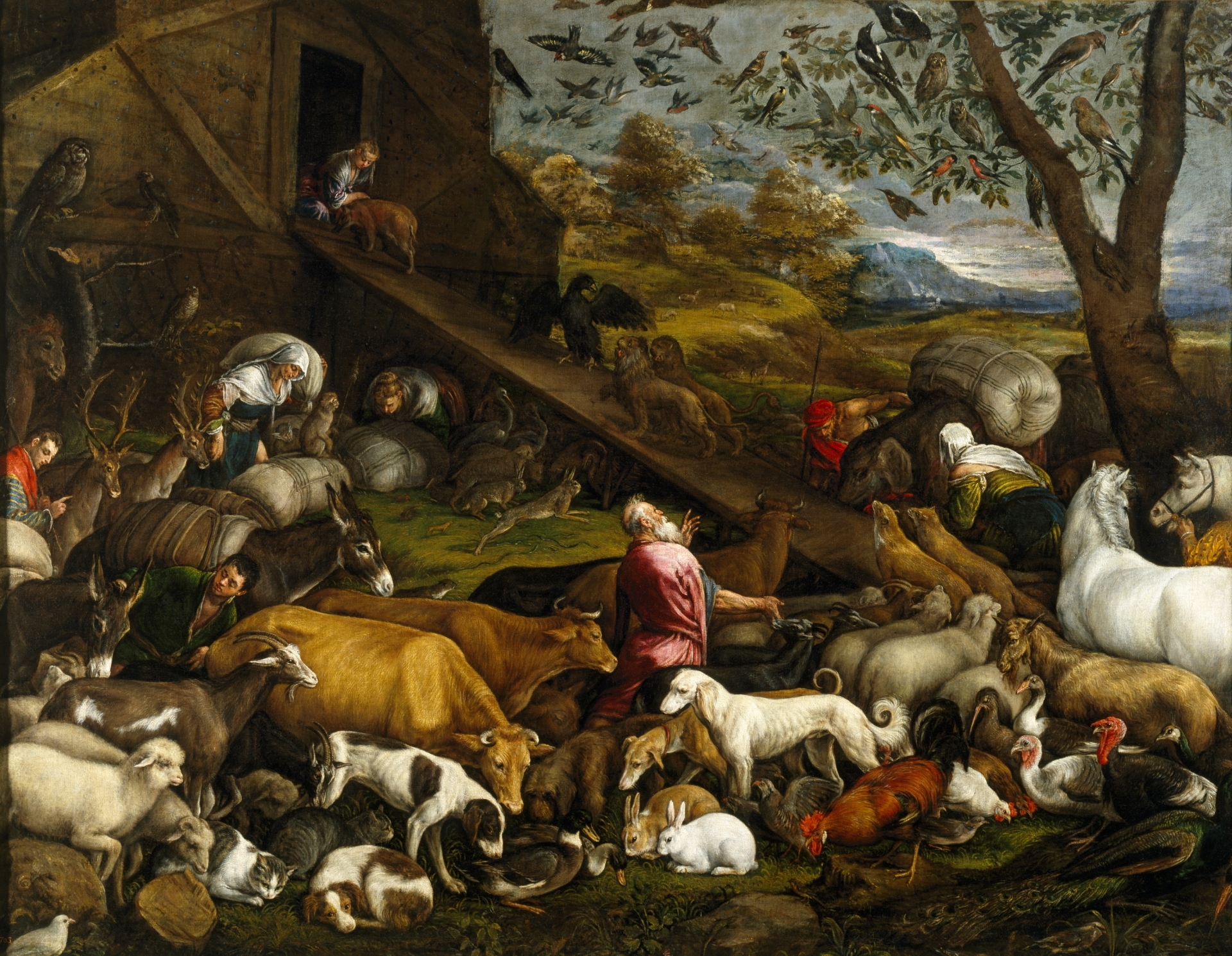 Jacopo Bassano, The Animals entering Noah’s Ark