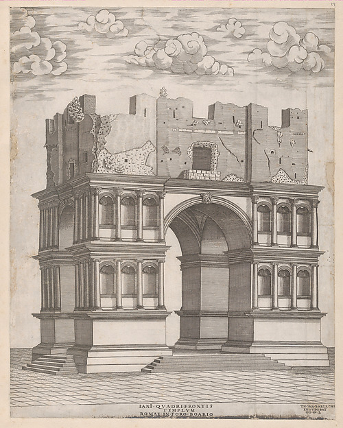 Anonymous, Temple of Janus, from "Speculum Romanae Magnificentiae"