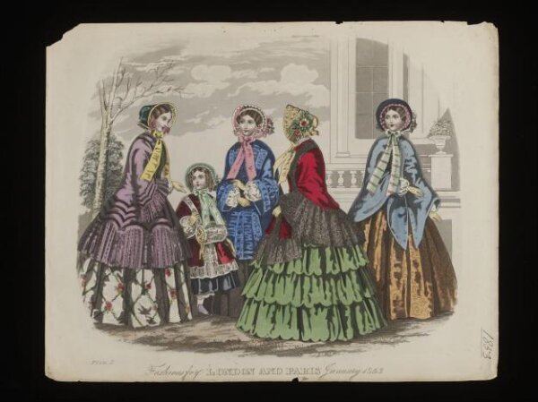 Unknown, Fashions for London and Paris July 1852