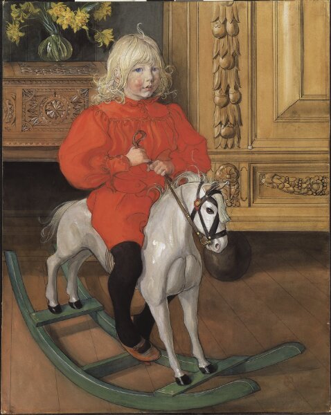 Carl Larsson, "Murre". Porträtt Casimir Laurin