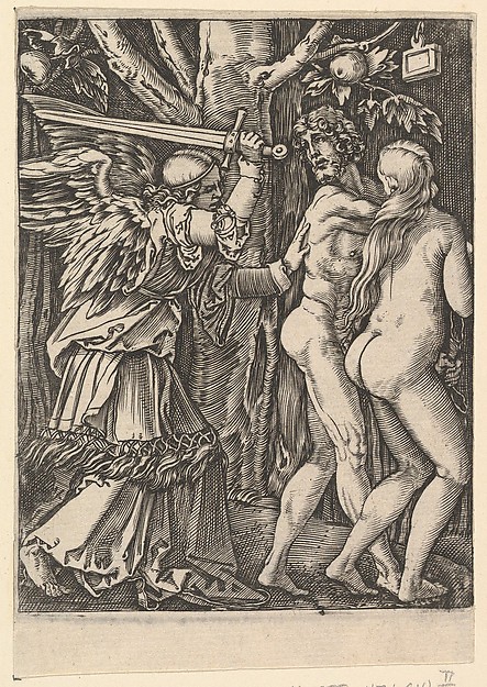 Marcantonio Raimondi, The Expulsion from the Paradise, from "The Passion of Christ", after Dürer