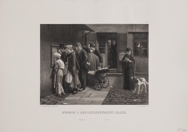 Adolph Kittendorff, Morgen i adressekontorets gård
