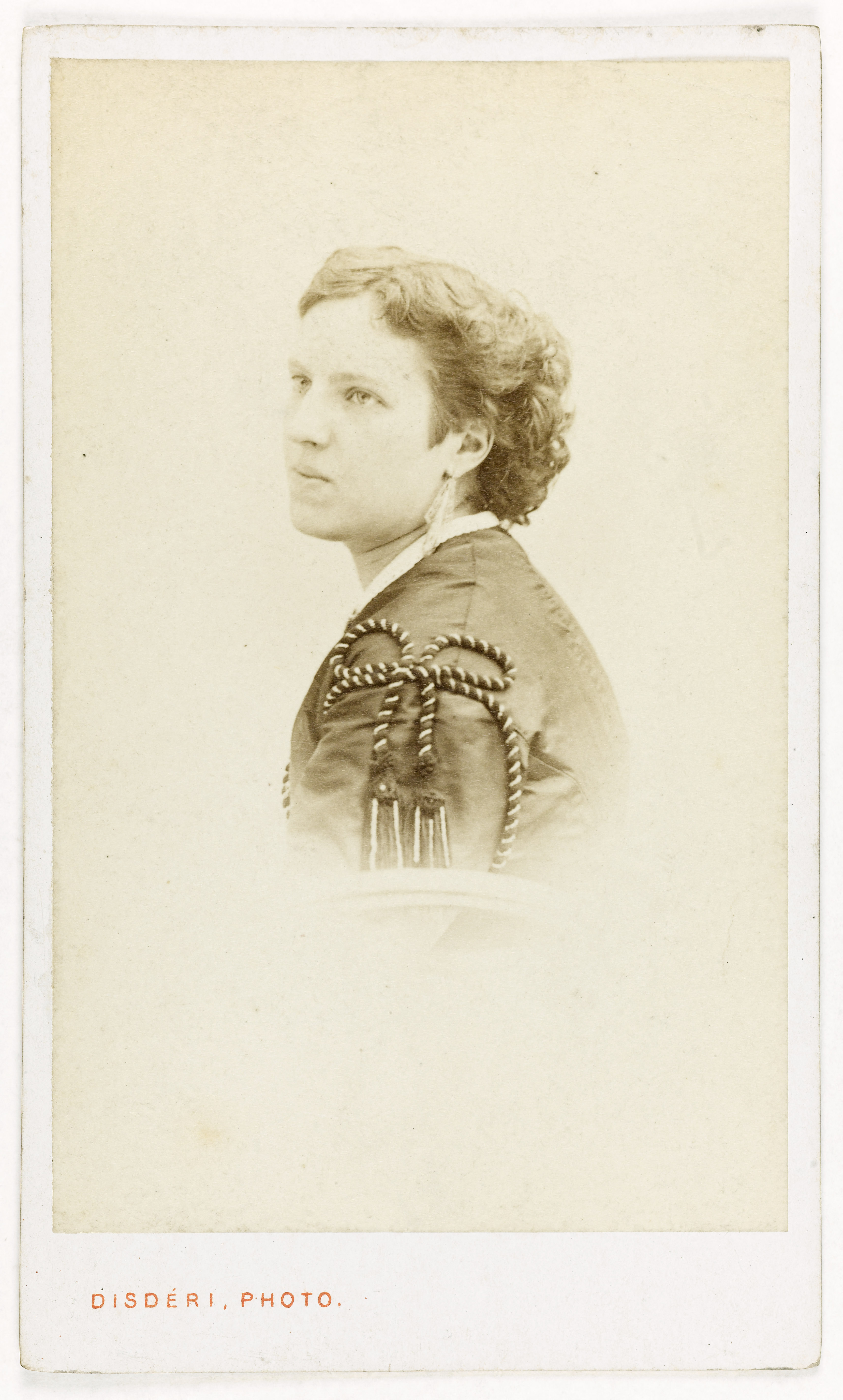 André-Adolphe-Eugène Disdéri, Portrait de Zélia ou Zélie Trebelli, (née Z. Gillebert, épouse Bettini ou Betteni, 1838-1892), chanteuse lyrique