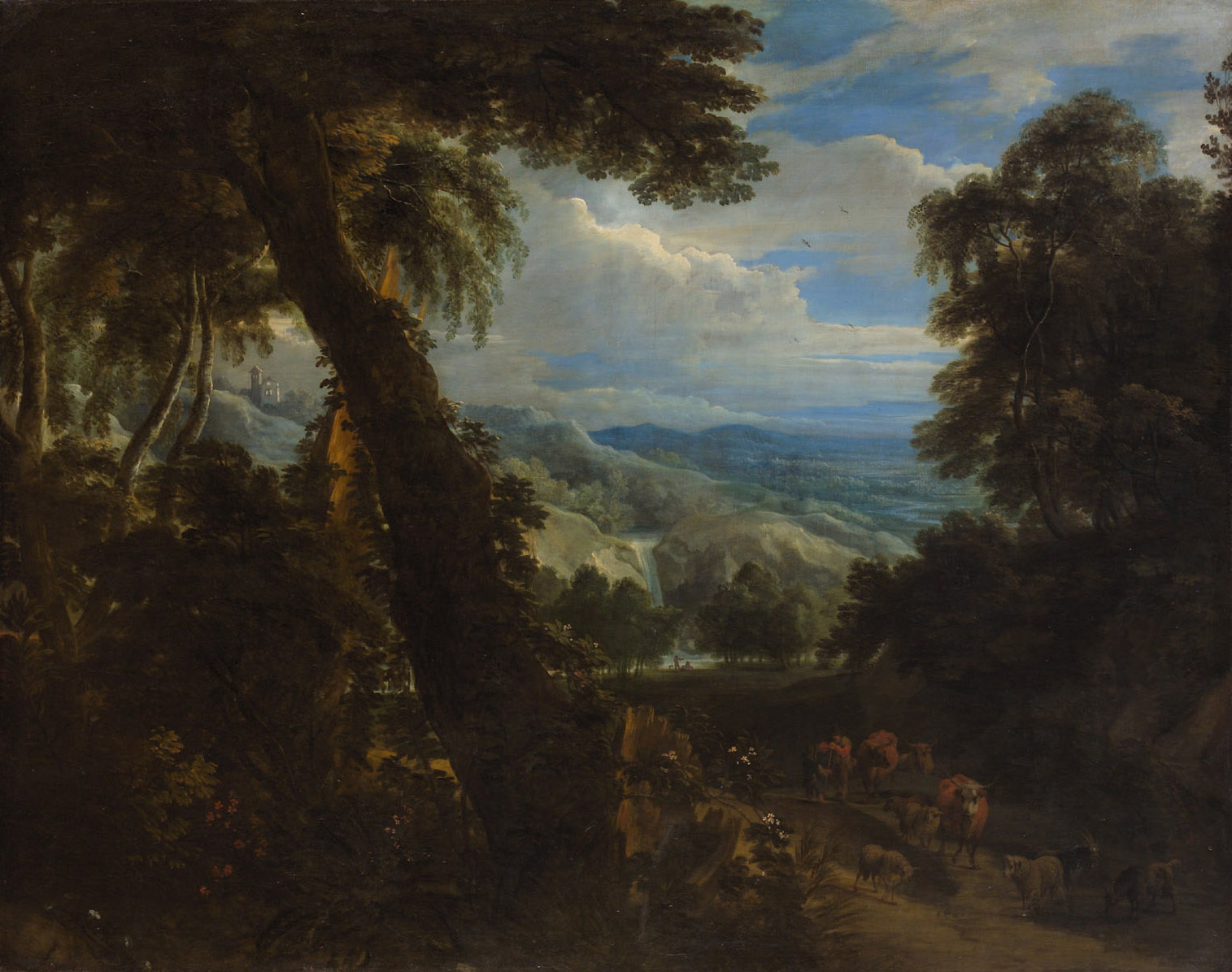 Jacques d'Arthois, Landscape with a herd