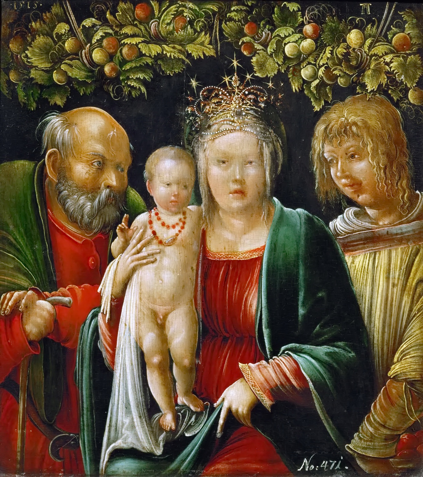 Albrecht Altdorfer, Holy Family with an Angel