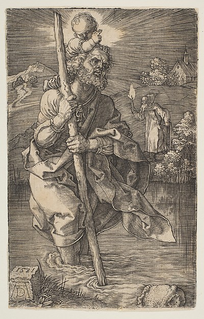 Albrecht Dürer, Saint Christopher Facing Right