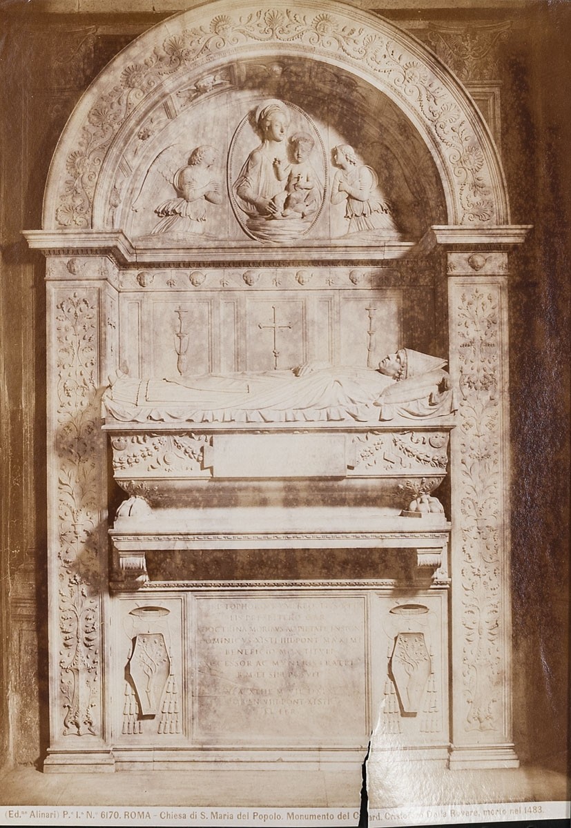 Fratelli Alinari, Andrea Bregno: Grabmal Kardinals Cristoforo Della Rovere, S. Maria del Popolo, Rom