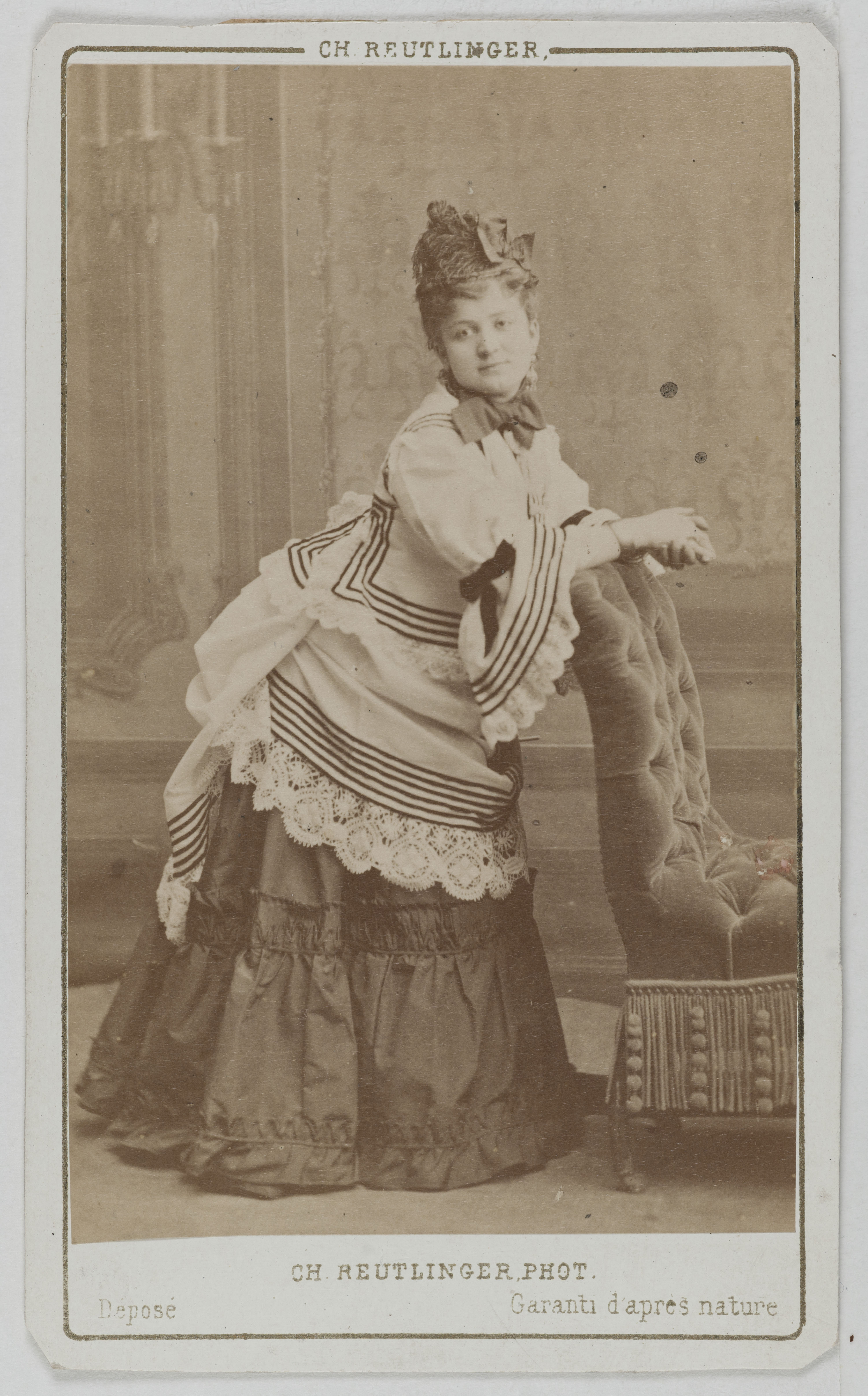 Charles Reutlinger, Portrait de Berthe Legrand (Adèle Blanchart dite, 1850-1910), (actrice)