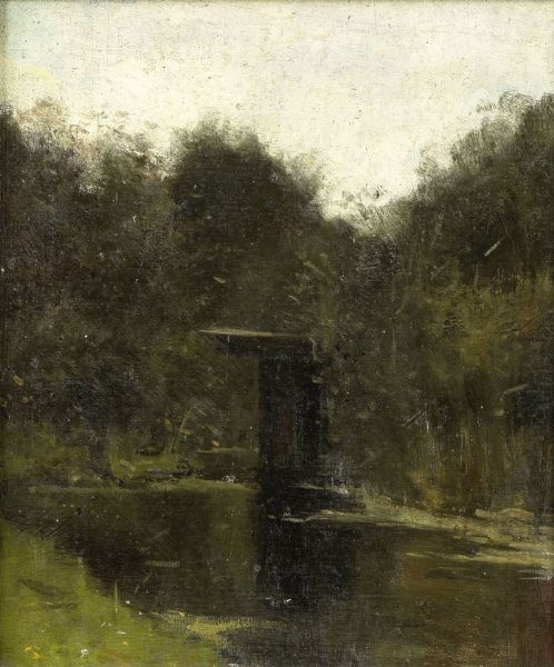 Richard Nicolaüs Roland Holst, Corner of a Pond near Breukelen