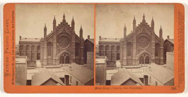 Carleton Watkins, Starr King's Church, San Francisco (#342)