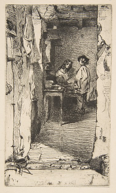 James McNeill Whistler, The Rag Gatherers (Rag Pickers, Quartier Mouffetard, Paris)