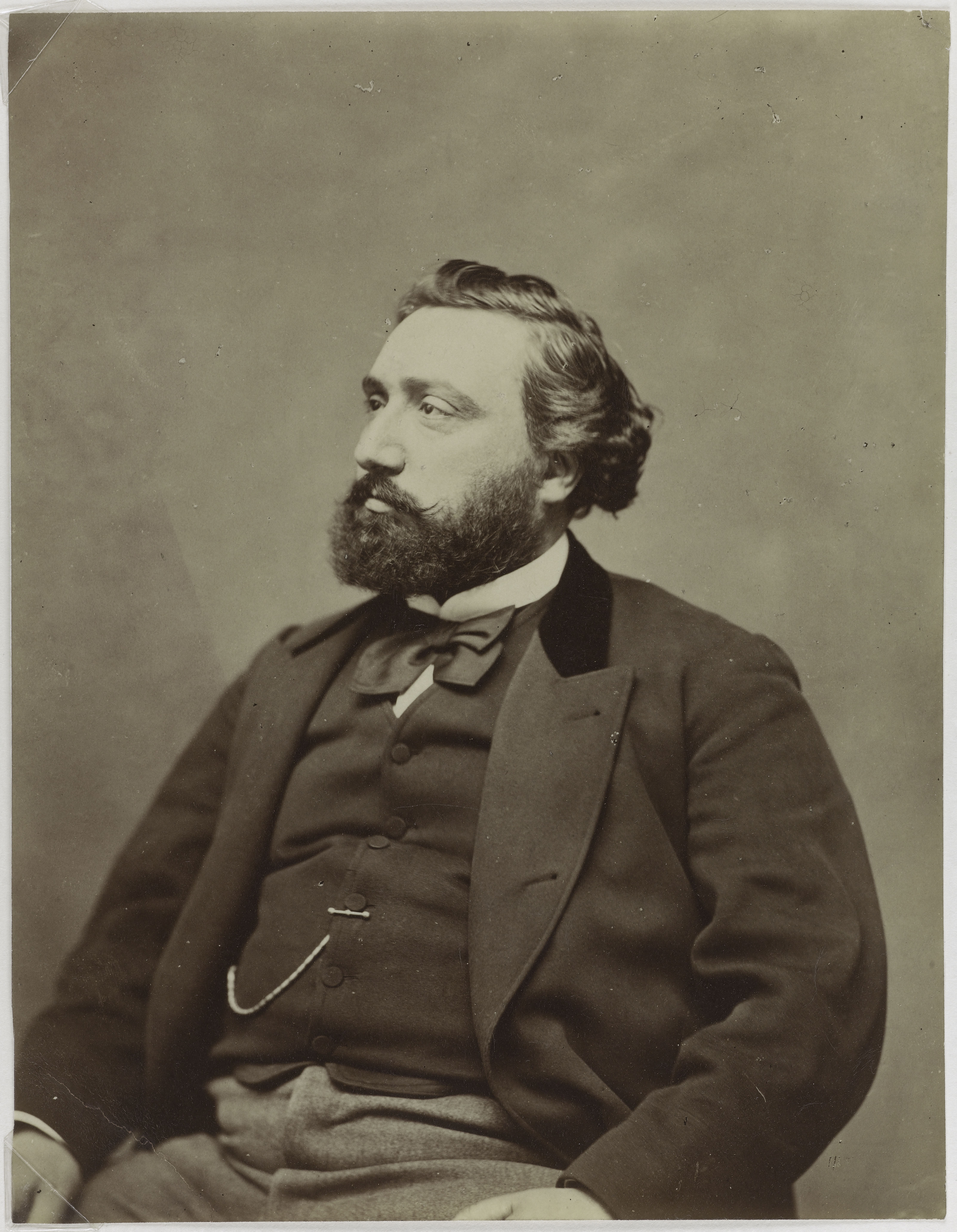 Etienne Carjat, Portrait de Gambetta Léon, (1838-1882), (homme politique)