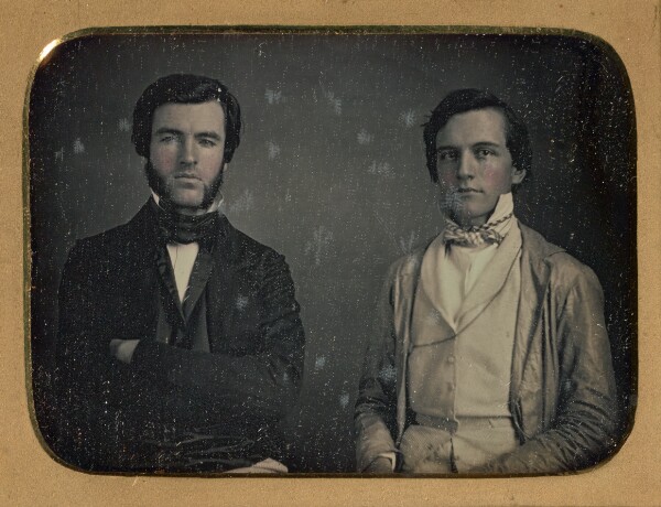 Unknown, [Portrait of two seated men]