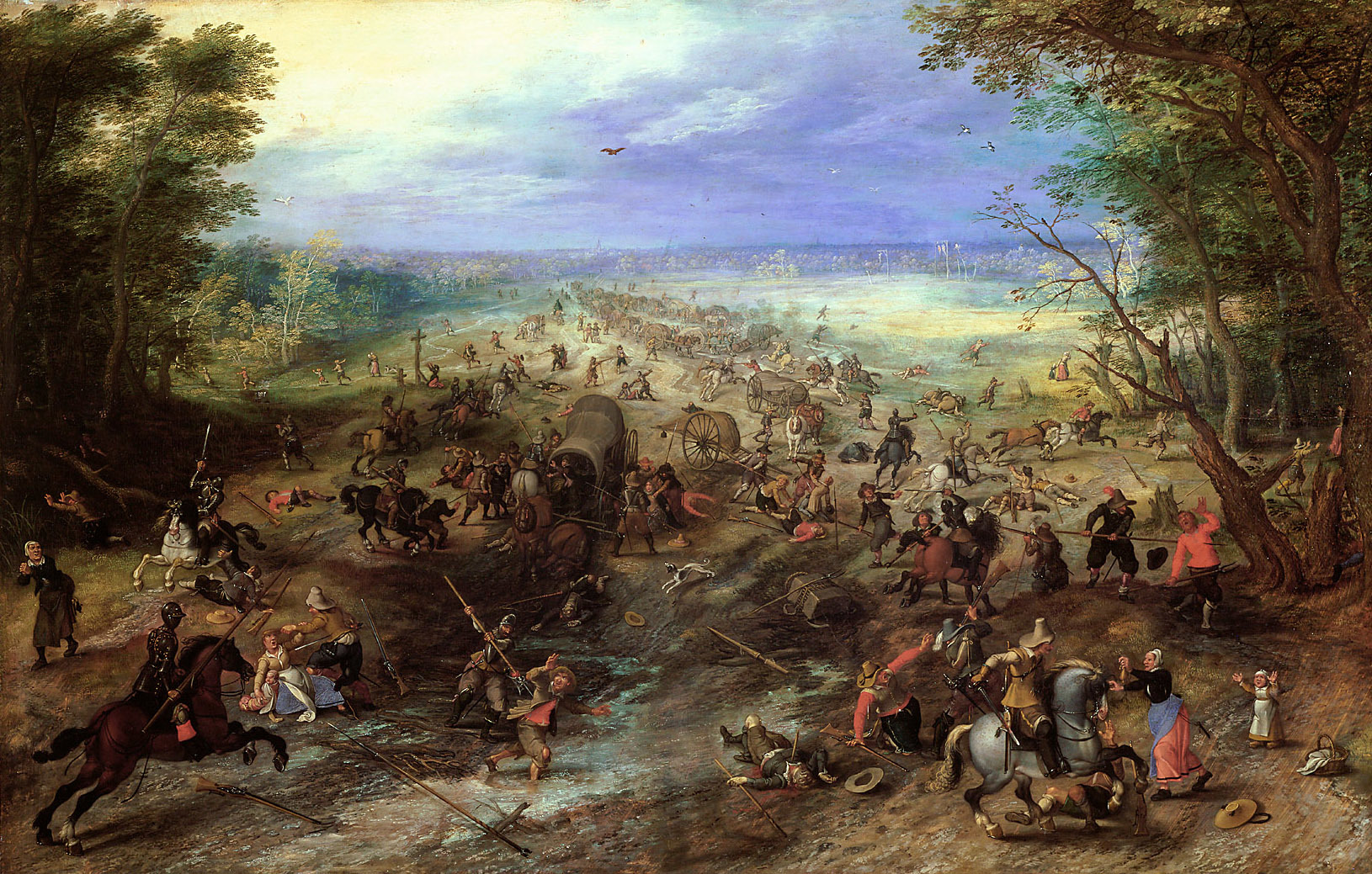 Jan Brueghel the Elder, Assault on a Convoy