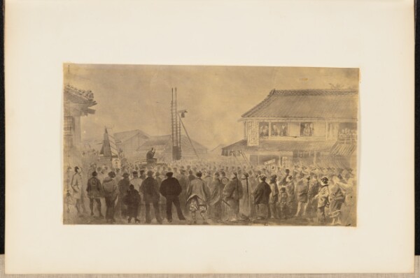 Felice Beato, [Photographic Copy of a Drawing of an Execution by Charles Wirgman]