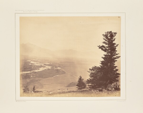 William Henry Jackson, Panoramic View of the Valley of The Yellowstone, No. 3