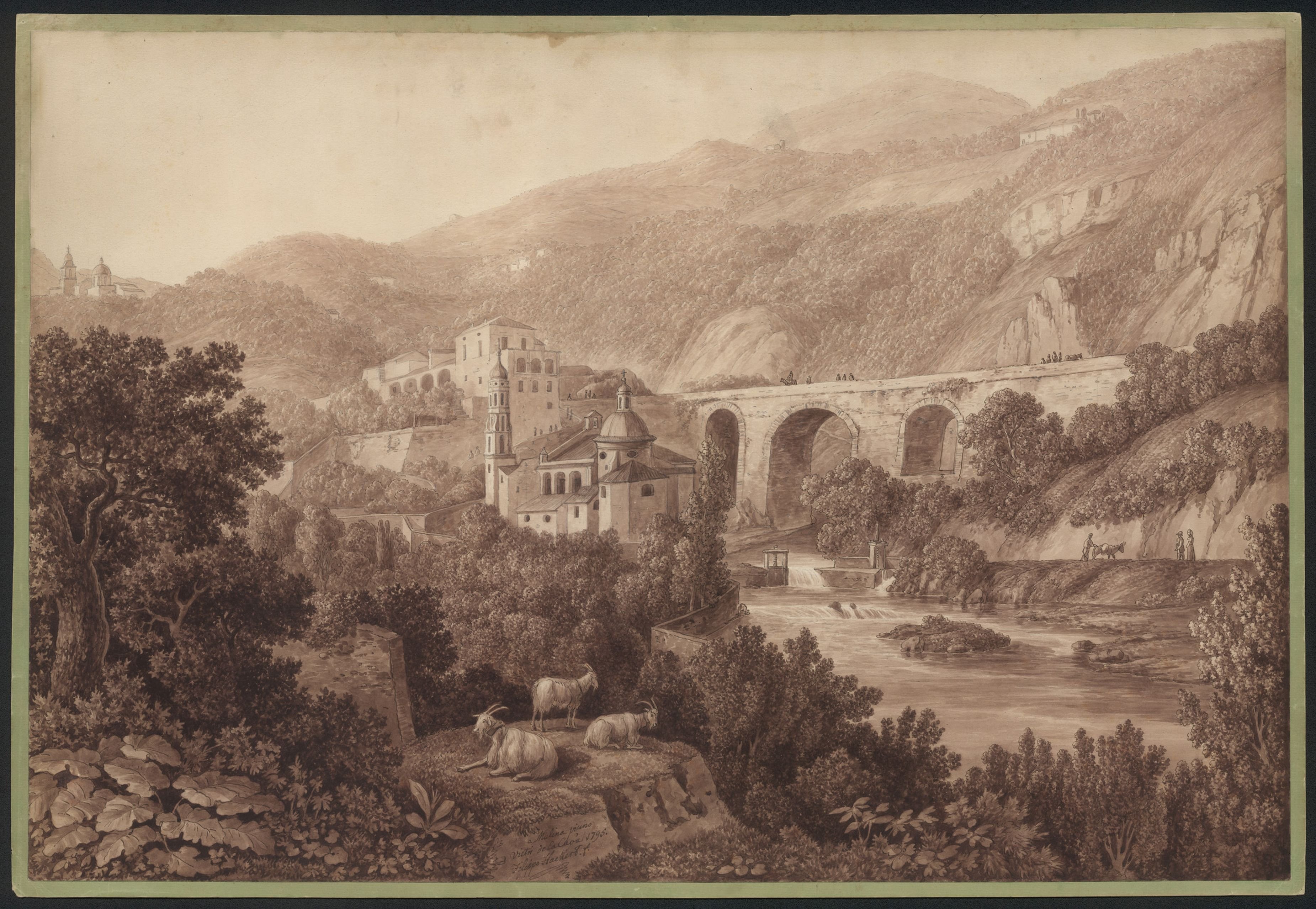 Jakob Philipp Hackert, Mulina im Tal von la Cava