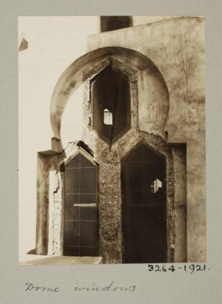 K.A.C. Creswell, Dome windows in the funerary mosque of Mamluk Amir Ulmas al-Hajib, Cairo
