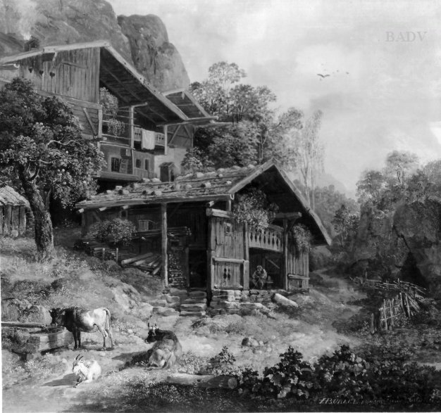 Heinrich Bürkel, Houses in the mountains