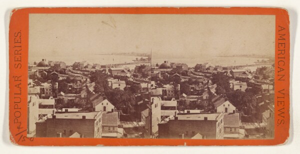 Edward and Henry T. Anthony & Co., New Haven and Harbor, from Depot Tower. [New York and New Haven Rail Road]