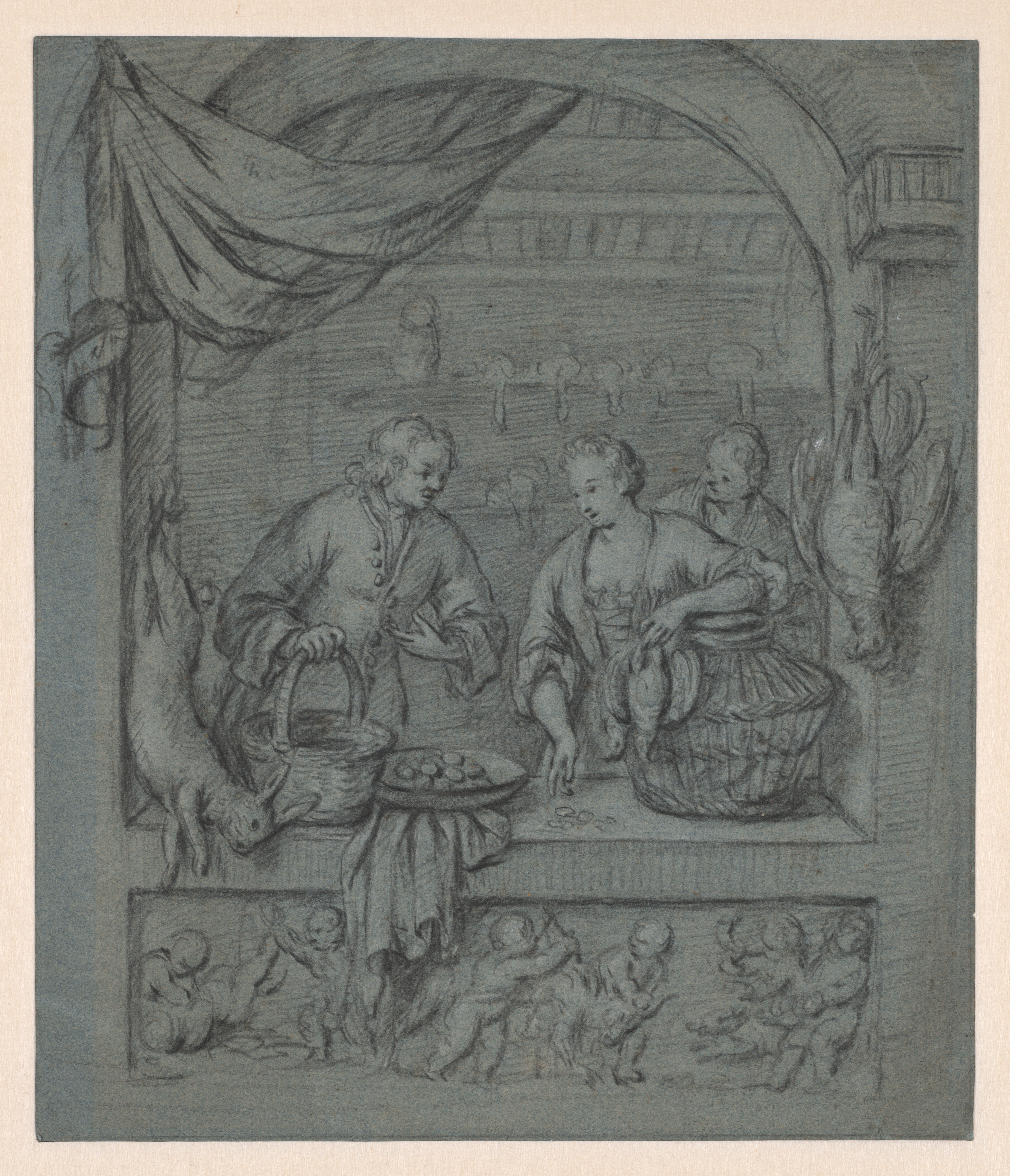 Willem van Mieris, The Bird Seller