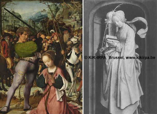 Jan Provoost, The Cruxifiction and the Life of Saint Catherine of Alexandria
