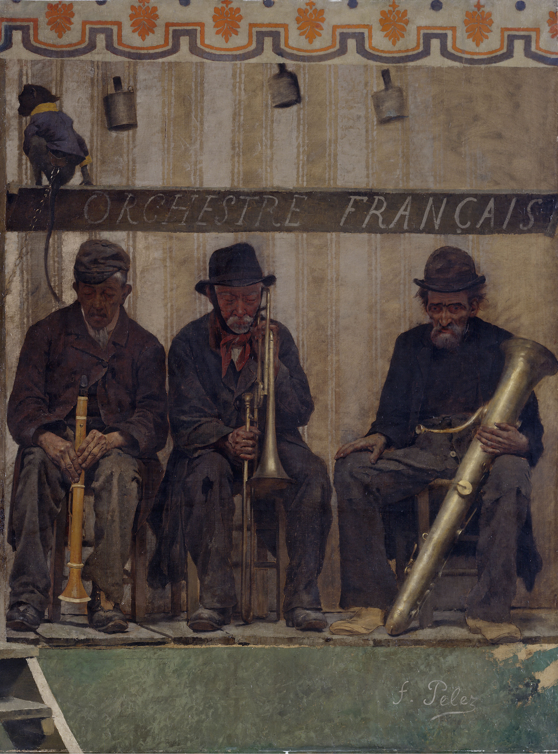 Fernand Pelez, Grimaces et misère - Les Saltimbanques (les musiciens)