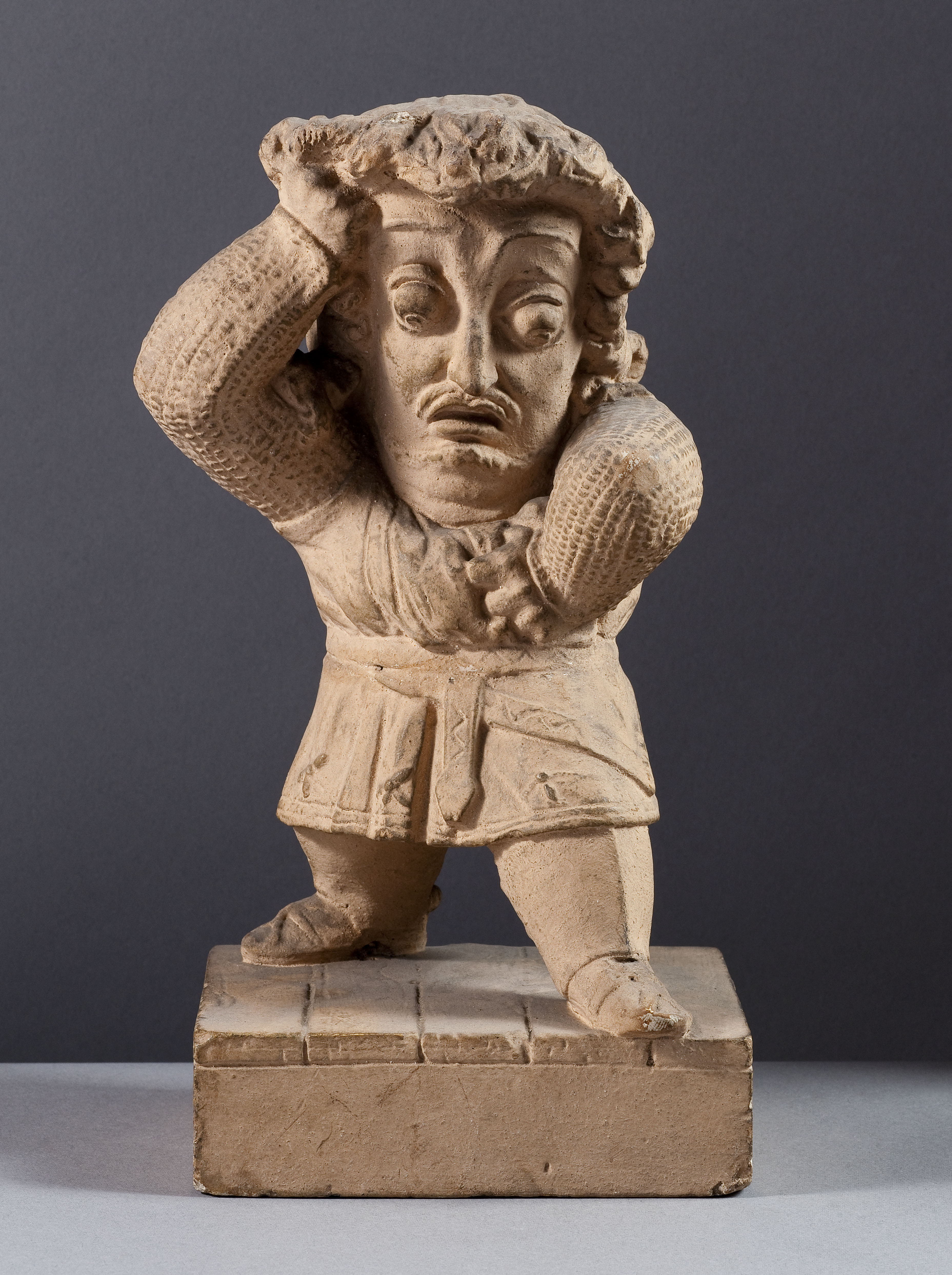 Jean Pierre Dantan, Portrait-charge d'Adolphe Nourrit (1802-1839), chanteur lyrique. Rôle de Robert dans "Robert le Diable"