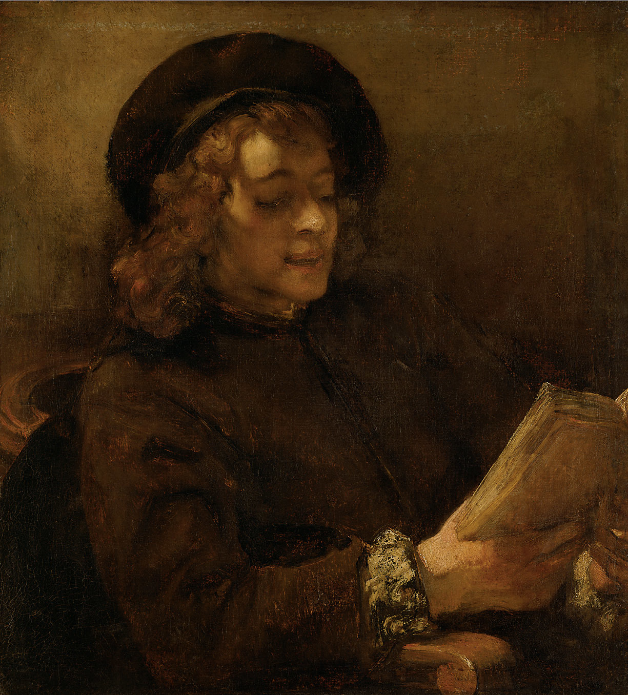 Rembrandt, Titus Reading (study in direct and reflected light)