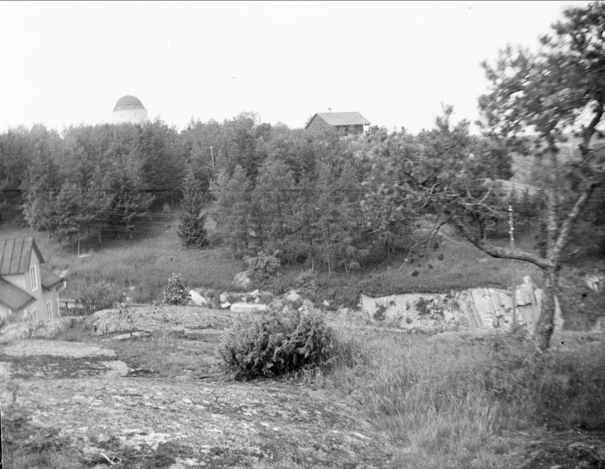 August Fredrik Schagerström, Landscape View near Norrtälje, Uppland 1927. The fund shows Norrtäljes water tower