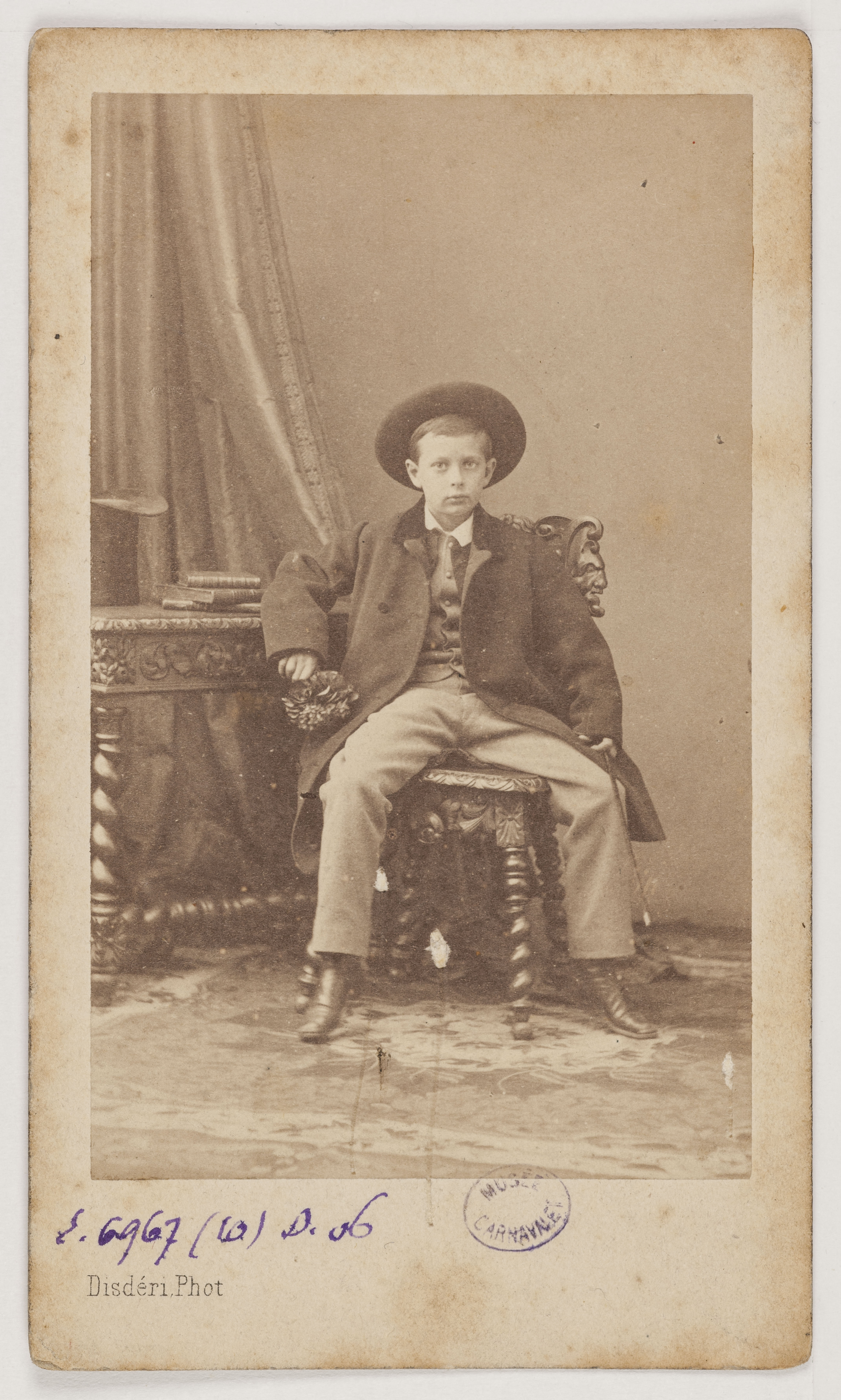 André-Adolphe-Eugène Disdéri, Portrait du Grand-duc Serge Alexandrovitch (1857-1905), cinquième fils d'Alexandre II et Gouverneur de Moscou.