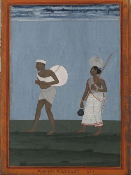 Unknown, A washerman and his wife