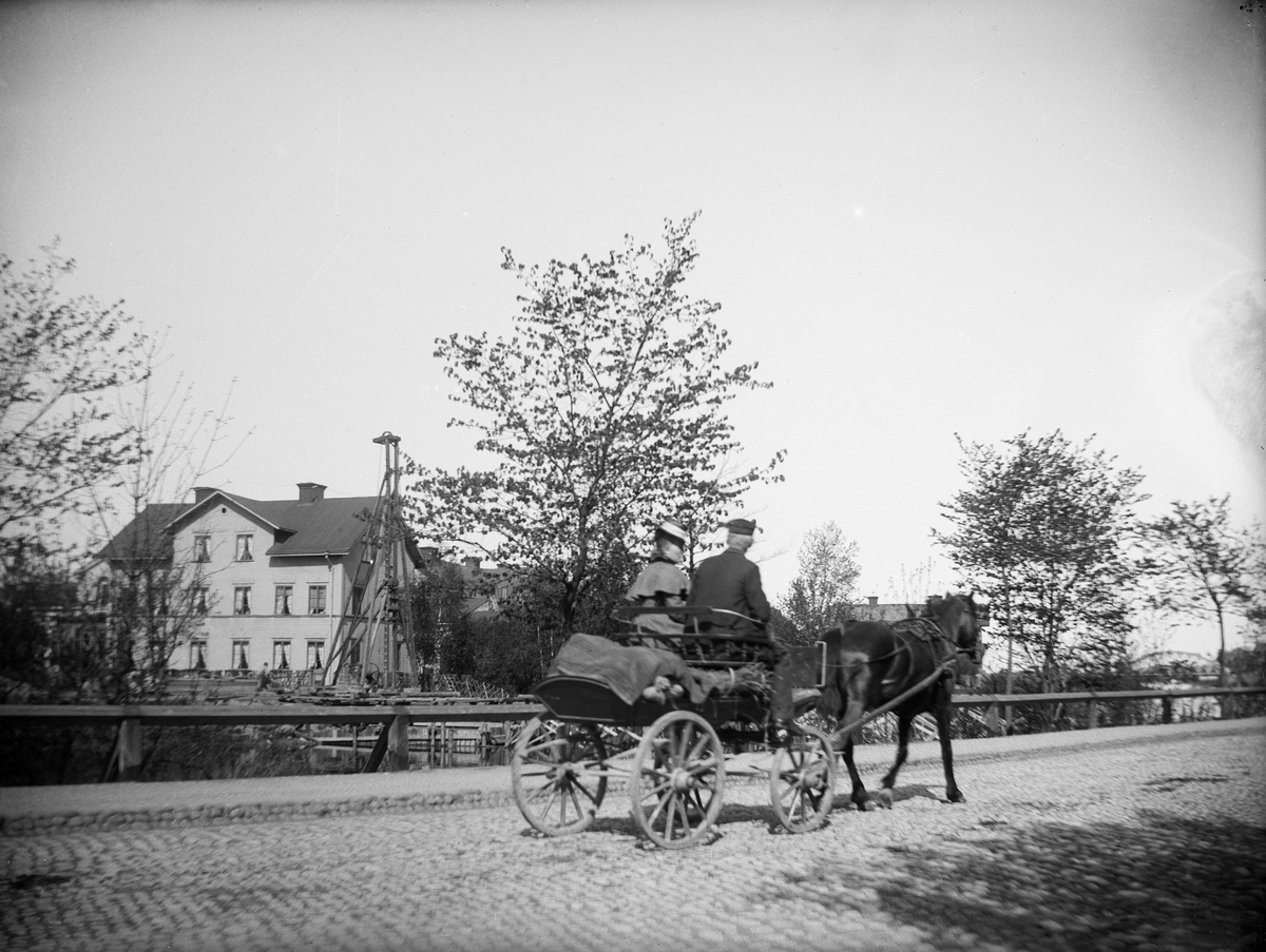 Carl Liljefors, Horse and Trolley on SvartHä, Hätoch den, Uppsala 1901