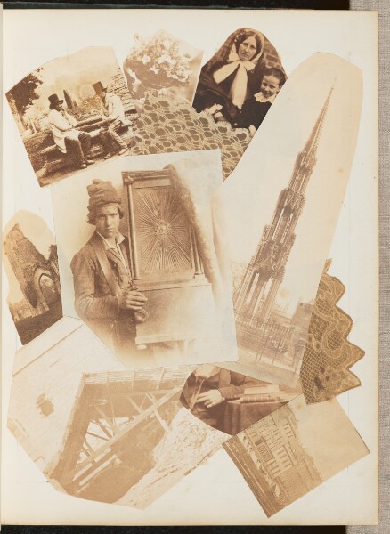 Unknown, [Photo Collage of Portraits and Buildings]