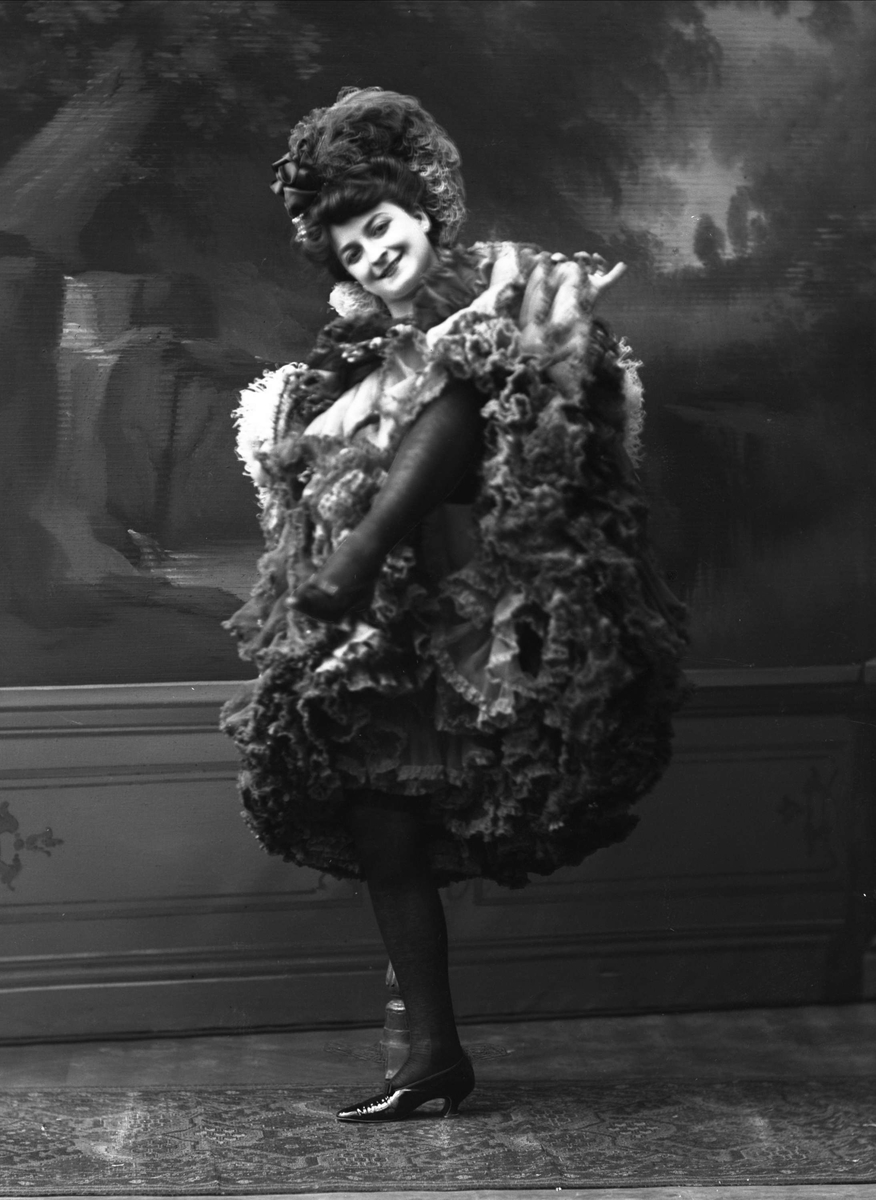 Gustav Borgen, Portrett, danserinne. Mademoiselle Ydette-Jolie. 25.5.1906